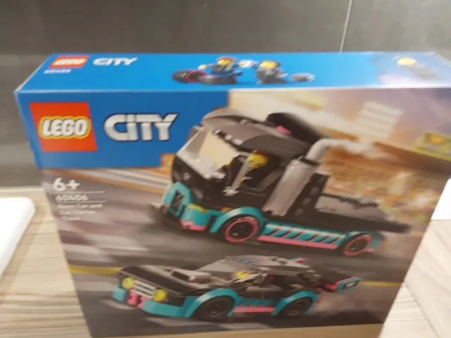Brand New Lego City 60406 Race Car And Car Carrier Truck