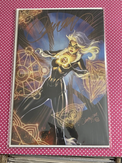 BLACK CAT #3 J SCOTT CAMPBELL 1:100 RATIO VIRGIN VARIANT COVER SIGNED CoA 2019