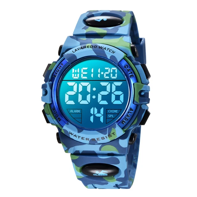 Montre Sport Montre Enfant Waterproof Montre Digitale Garçon Chrono Montre  Enfant Sport Tekday 654821