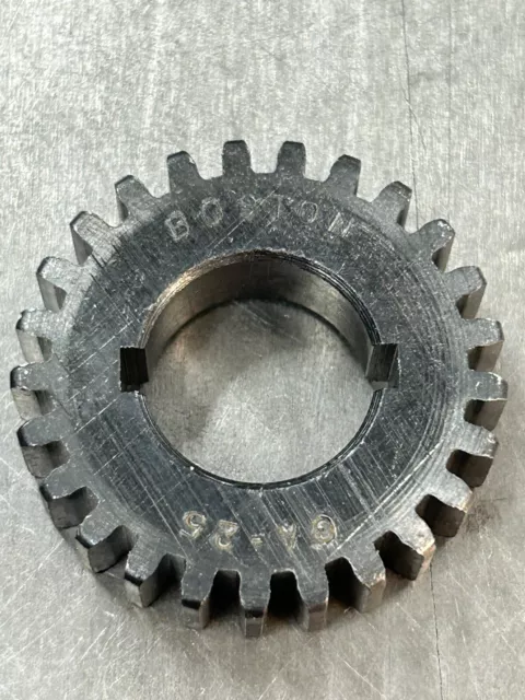 Qty 1 Boston Gear Ga25 Steel Change Gear 20 Pitch 25 Teeth 5/8” Bore Black Oxide