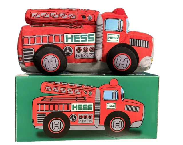2020 HESS MY FIRST PLUSH FIRE TRUCK New In Box W/Tag Attached Free Shipping