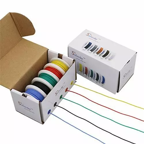 Striveday 26 AWG Flexible Silicone Wire Electric Wire  Assorted Sizes , Colors