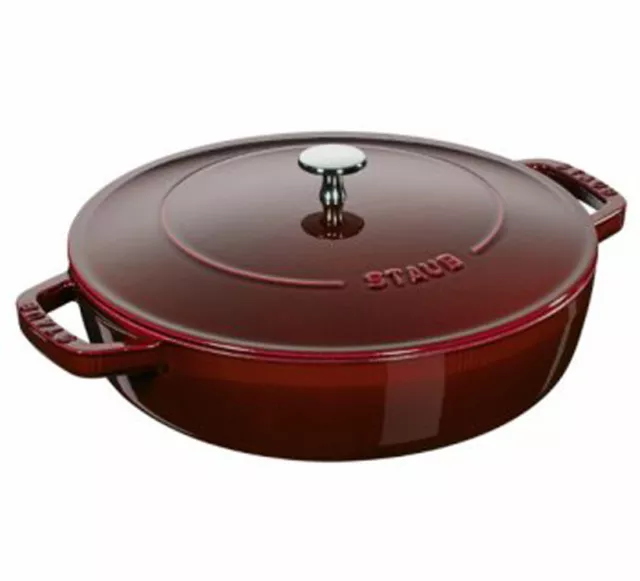 Staub Kochgeschirr Multifunktionsbräter mit Chistera Drop Structure Bräter 28cm