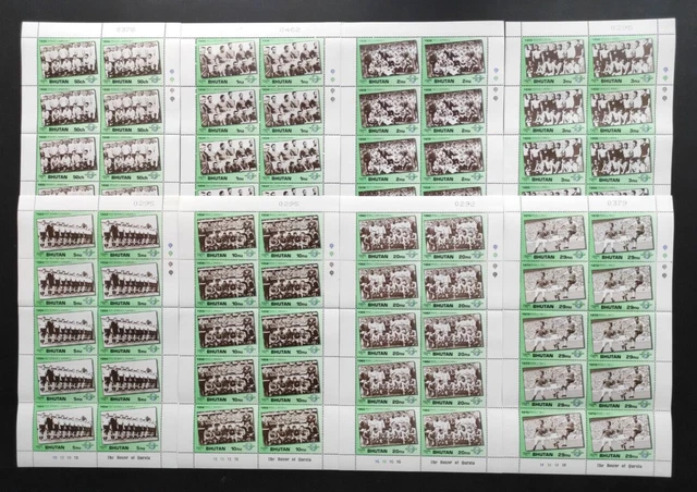 Bhutan 1991 sheets of stamps MI# 1444-1458 MNH CV=660$