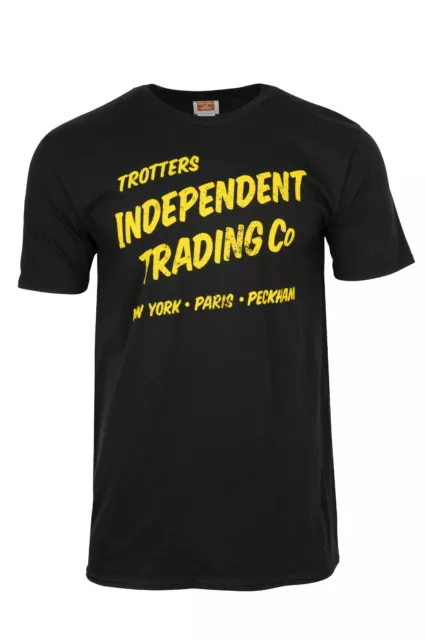 Only Fools and Horses Trotters Independent Traders OFFICIAL T Shirt Black Yellow