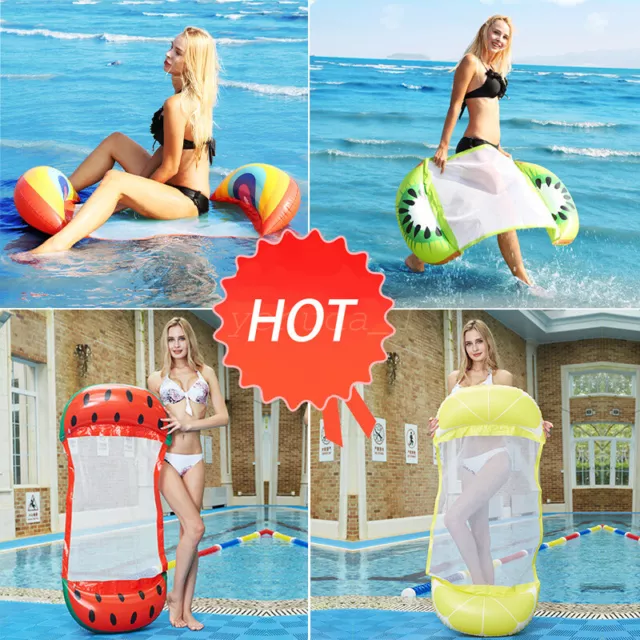 SALE - Water Hammock Recliner Inflatable Floating Swimming Mattress Sea Swimming