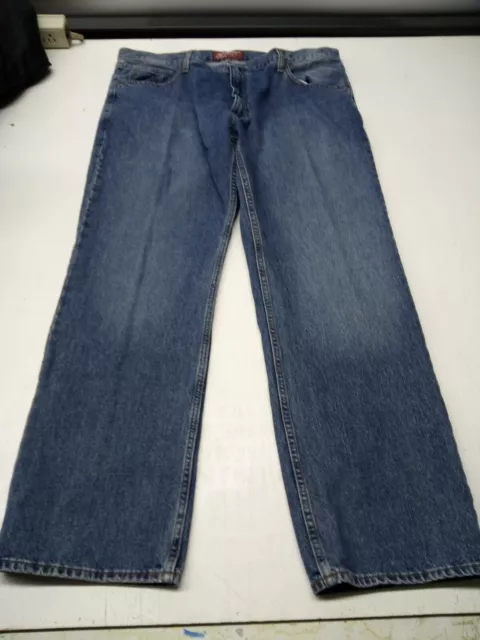 Arizona Jean Co Jeans Mens Size 40 X 32 Blue Straight Leg Loose Fit Cotton Pants