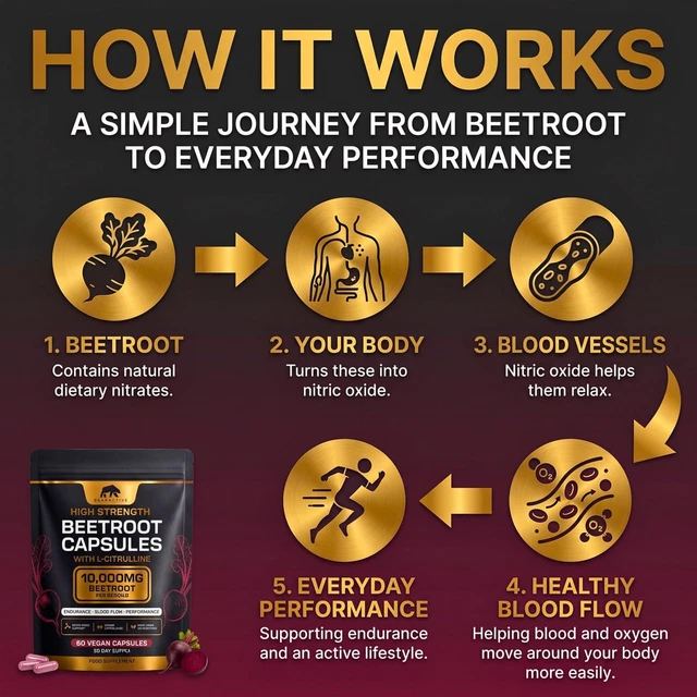 BEETROOT CAPSULES 10000MG L-Citrulline Nitric Oxide 30 Day Supply £13. ...
