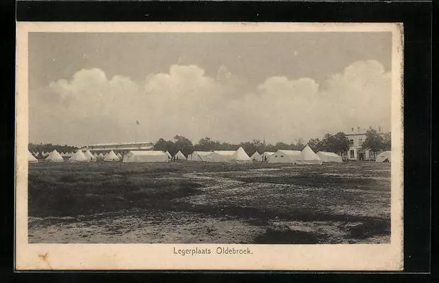 Oldebroek, Legerplaats, Ansichtskarte 1928