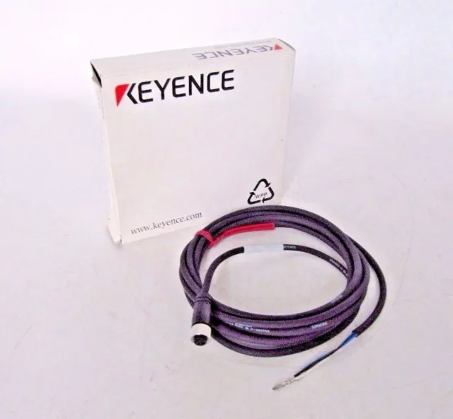 (NEW) Keyence PR-M/F Series M8 Straight, 2M Cable OP-73864