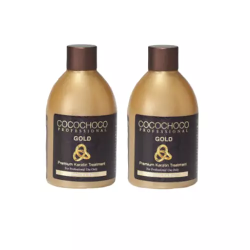 COCOCHOCO Gold keratin hair straightening treatment 8.4 oz - 2 Bottles