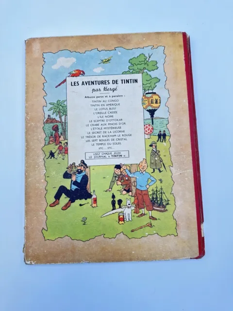 Album Hergé Tintin Le secret de la licorne B1 1946 ETAT MOYEN