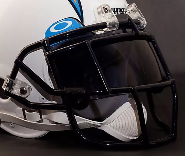 SAN DIEGO CHARGERS NFL Schutt EGOP Football Helmet Facemask/Faceguard NAVY BLUE 2