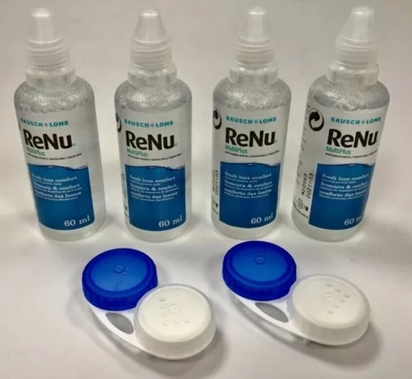 RENU MultiPlus Contact Lens Solution 4 x 60ml Pack