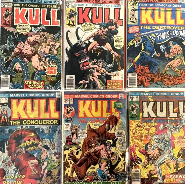 Kull the Conqueror - Lot of (6) Vintage Marvel Comics - Comic Book lot