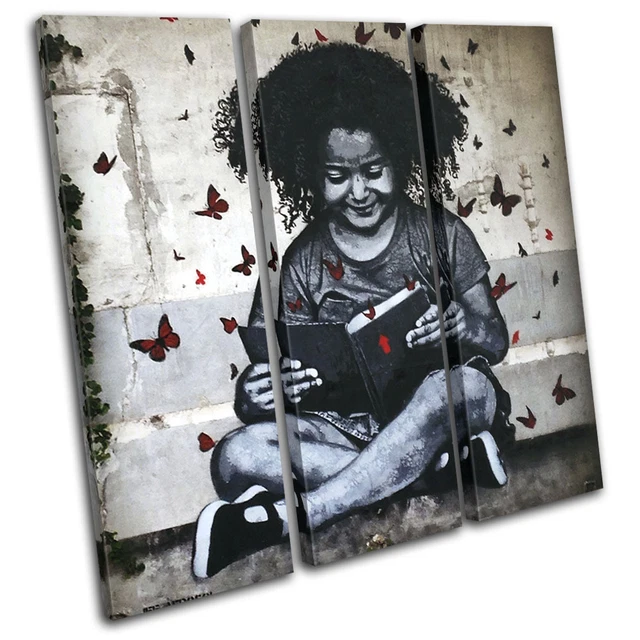 Impression Sur Toile Graffiti Urban Art TREBLE - Multicolore - Style Moderne - Neuf