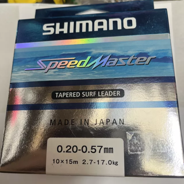 Shimano Speedmaster Tapered Shock Leaders Orange 10pk 15m Sea Fishing Casting 3