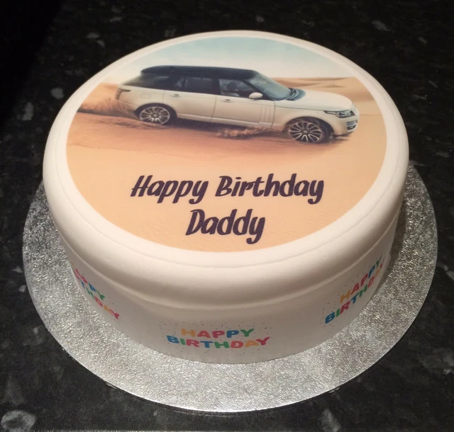RANGE ROVER PRE-CUT Edible Icing Cake Topper or Ribbon 01 £5.00 ...