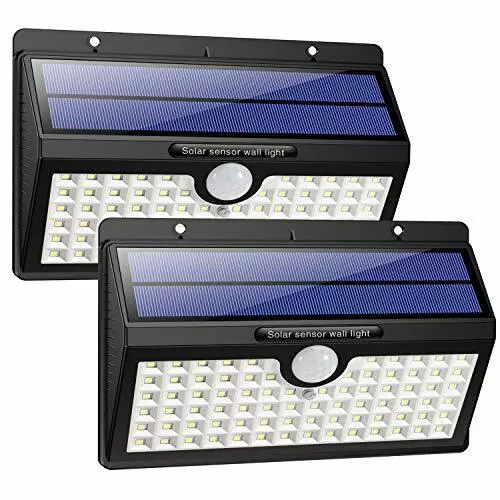 HETP Lampe Solaire Extérieur [Version à économie D'énergie] 2 Pack 78 led 2000mA