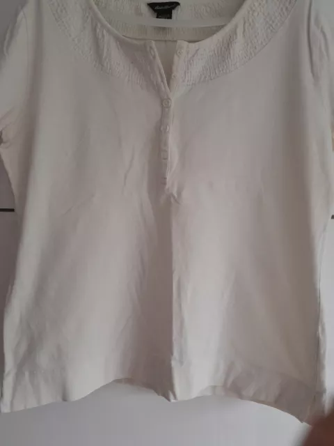 Henley shirt Eddie Bauer Gr. XL elfenbein