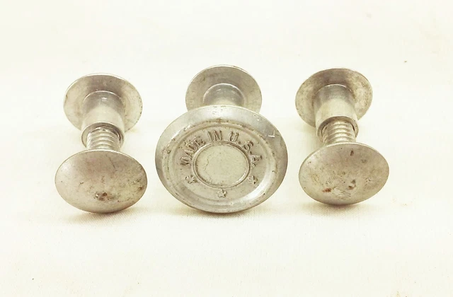 Vtg Warranted superior Disston atkins hand back saw handle aluminum screws nut