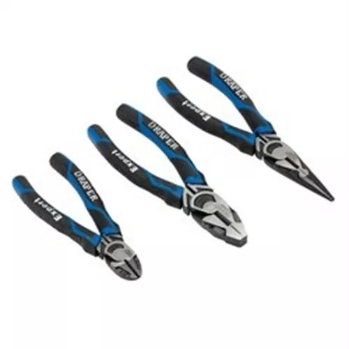 Draper High Leverage Plier Set, Blue (3 Piece) 28033 - RF7939