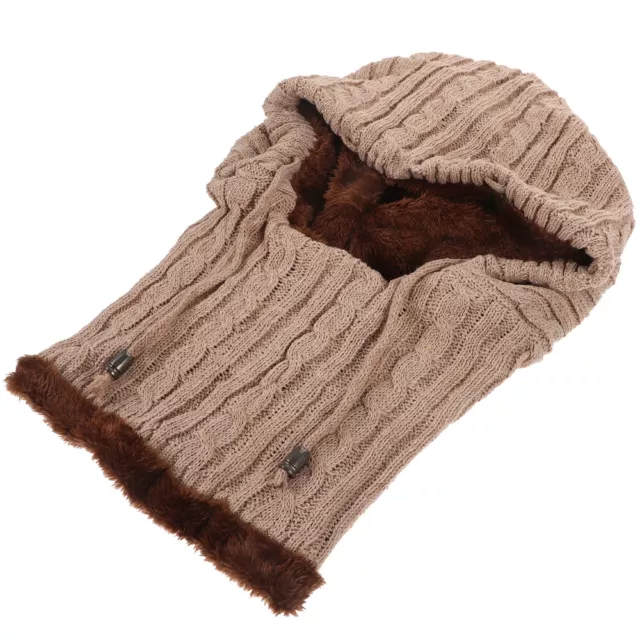 Scarf Hood Winter Beanie Hat Unisex Beanie Knit Caps Hat Scarf Gloves Set