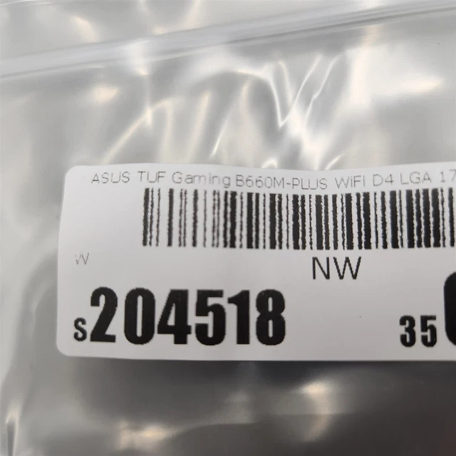 ASUS TUF GAMING B660MPLUS WiFi D4 LGA 1700 mATX Gaming MotherboardNOT