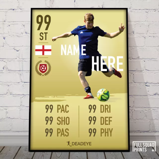 Personalised Fifa Ultimate Team Card, FUT 23 Custom Printed Foamex