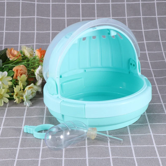Estuche de transporte para hámster transportador de animales pequeños suministros para mascotas caja de envío