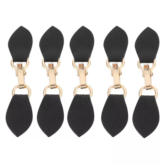 5 Pairs coat dress Pu Leather Snap Toggle Duffle Closure Buttons