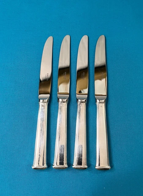 Couteau à Tartiner Vintage Alex Clark - Modèle Perle, Métal Argenté - Monogrammé D
