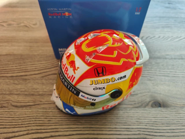 Miniature Casque F1 Jos Verstappen Benetton - Échelle 1/12 - Marque Onyx HF011 - Occasion Excellent état
