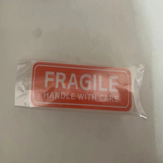 100PCS Fragile Stickers the Goods Please Handle with Care Warning Labels DIY Sup