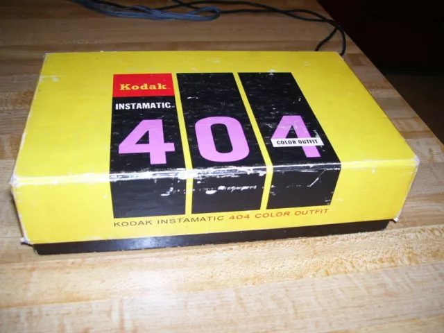 Vintage Kodak Instamatic 404 Camera in Box