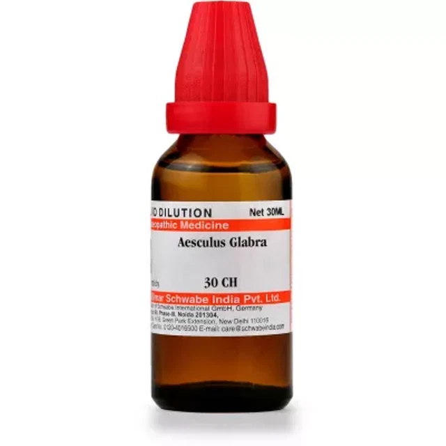 Willmar Schwabe India Aesculus Glabra (30 ml) 100% homeopático