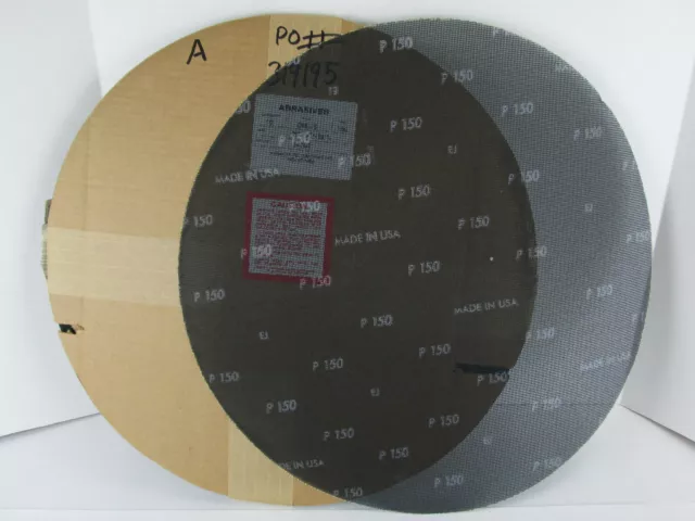 Package of 10 New NOS Abrasives 20" Floor Sanding Screen Disc 150 Grit SKU A