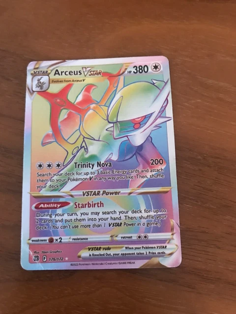 Arceus VSTAR - carte Pokémon SWSH307 Cartes Promo Black Star Épée et Bouclier - Prix & Rareté