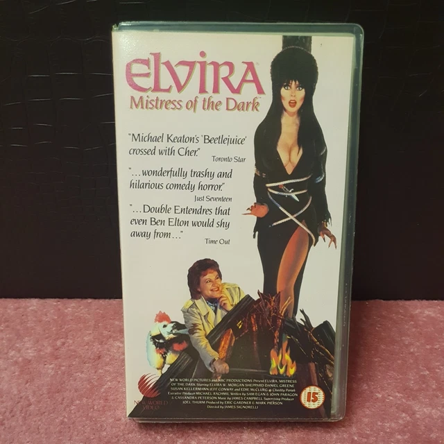 ELVIRA MISTRESS OF The Dark - VHS - PAL - 1988 - New World Video - 1st
