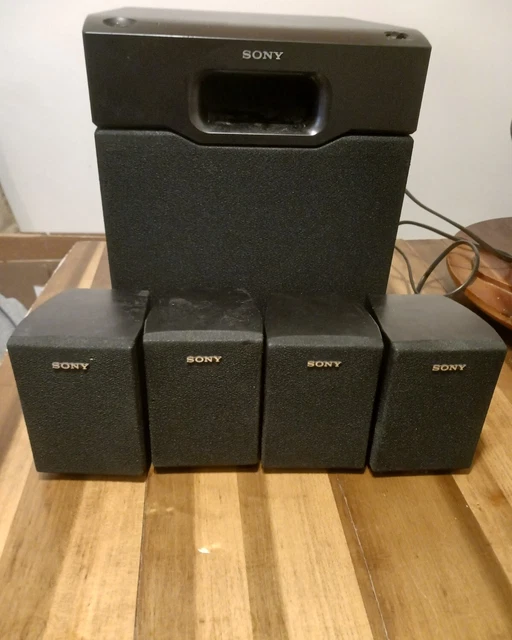 SONY HOME THEATER Surround Sound Speakers Subwoofer SAWMSP1 with 4 SS
