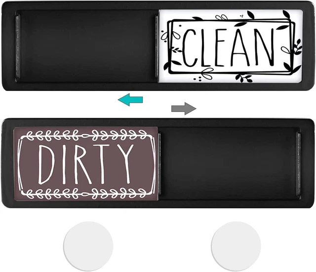 Kichwit Geschirrspüler Magnet Schild - Clean Dirty Produktbild-Vorschau 9
