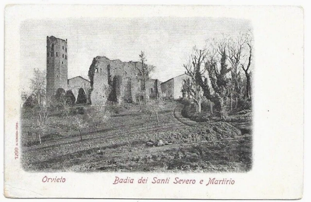CARTOLINA DI TERNI ,ORVIETO BADIA DEI SANTI SEVERO E MARTIRIO non viaggiata