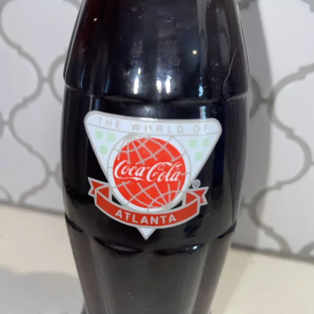 World of Coca Cola Atlanta, Georgia Commemorative 8oz Coke Bottle 1993 Full 2