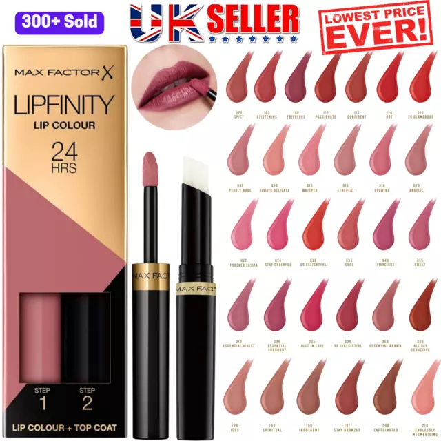 Max Factor Lipfinity 24HR Shade Lip Colour Beauty Lipstick