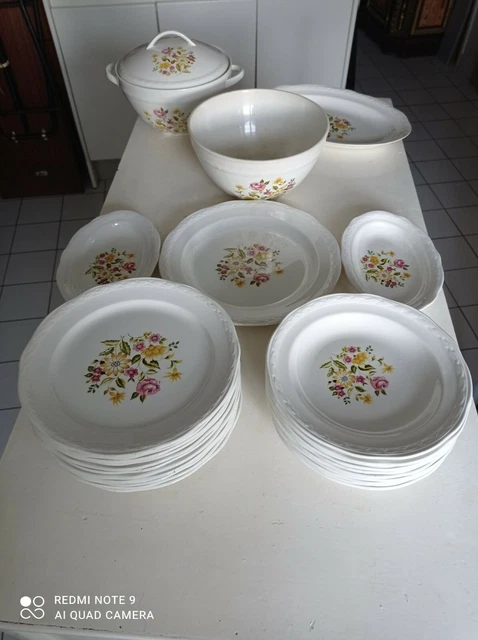 Ancien service de table Moulin des Loups Orchies
