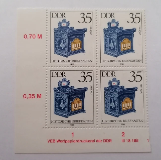 📯 DDR MiNr. 2926 DV - Randstück mit Druckvermerk - postfrisch 📯