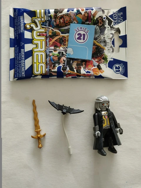 Playmobil 70732 - Série 21 Vampire Avec Chauve-souris, Thème Halloween Et Château, Occasion