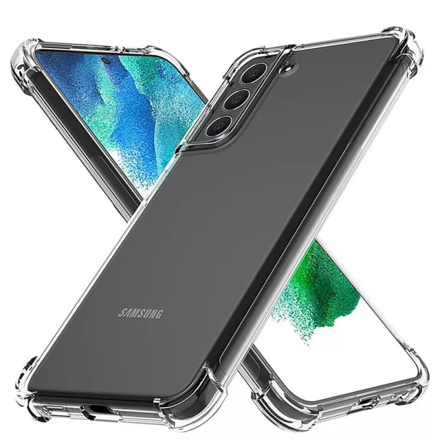 Coque Etui Housse Transparent Silicone pour Samsung Galaxy S23 S22 Plus Ultra