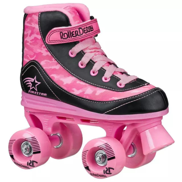 Roller Derby Firestar V2 Quad Roller Skates - Pink Camo J11