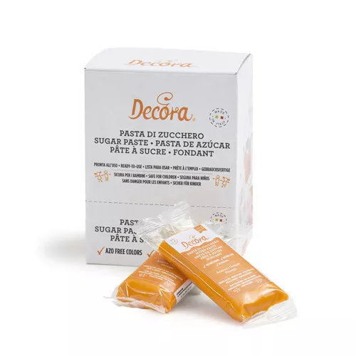 DECORA PASTA DI ZUCCHERO ARANCIO 100gr 0310172